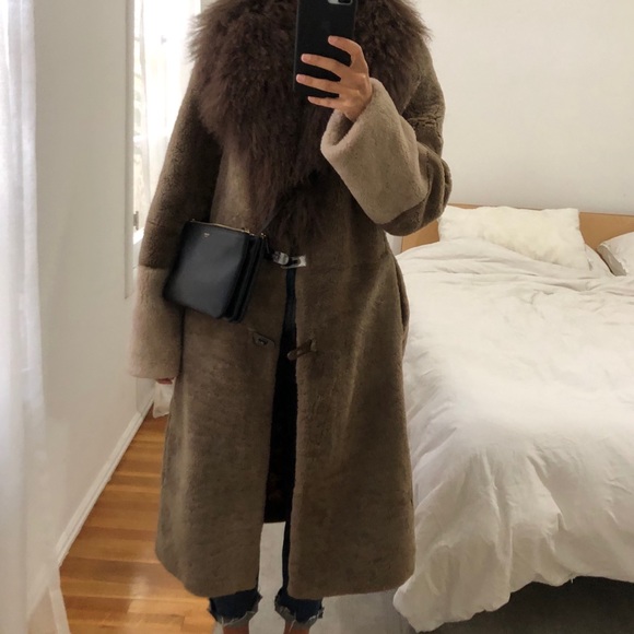 Saks Potts Febbe shearling coat. Bnwot. Size 1. - Picture 4 of 4